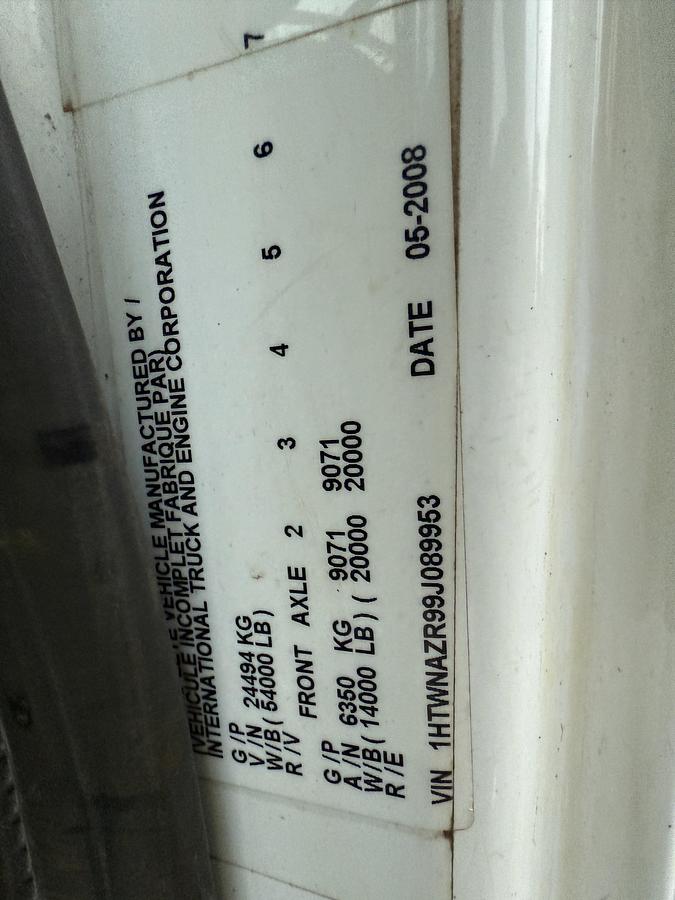 Used WATSON HOPPER GX SWAB RIG MTD ON 2009 INTERNATIONAL WORKSTAR 7500 T/A TRUCK