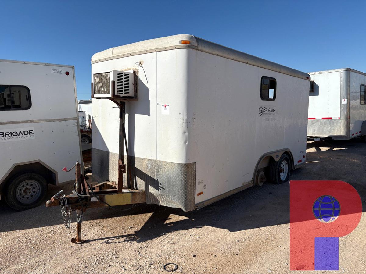 Used 2006 PACE AMERICAN 14’ X 7’ T/A BUMPER PULL DOGHOUSE TRAILER