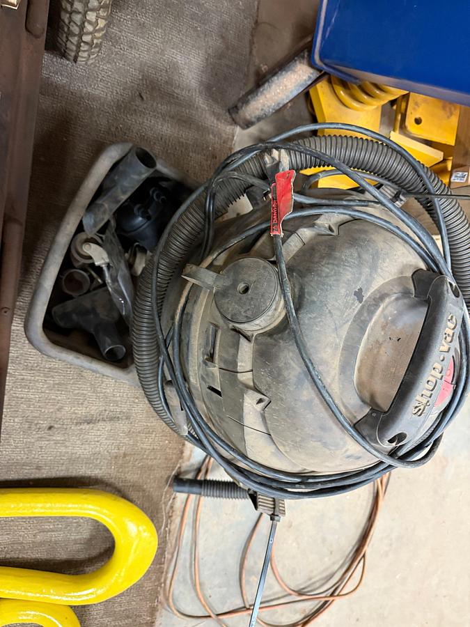 Used (2) MASTER DIESEL FIRED SHOP HEATERS, (1) CHAMPION 4450 WATTS  GAS GENERATOR, SHOP-VAC, PITTSBURGH CREEPER