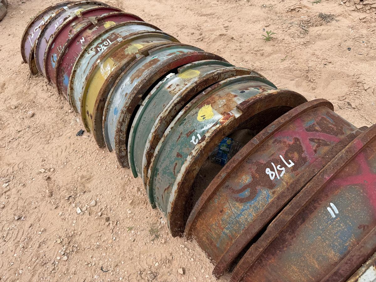 Used LOT OF (17 SETS) ASSORTED 7”, 7-5/8”, 10-3/4”, 11-3/4”, 14” CASING SPIDER SLIP BOWLS