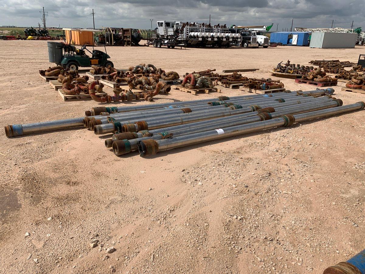 Used (18) 6” x 10' Stainless Wireline Lubricators