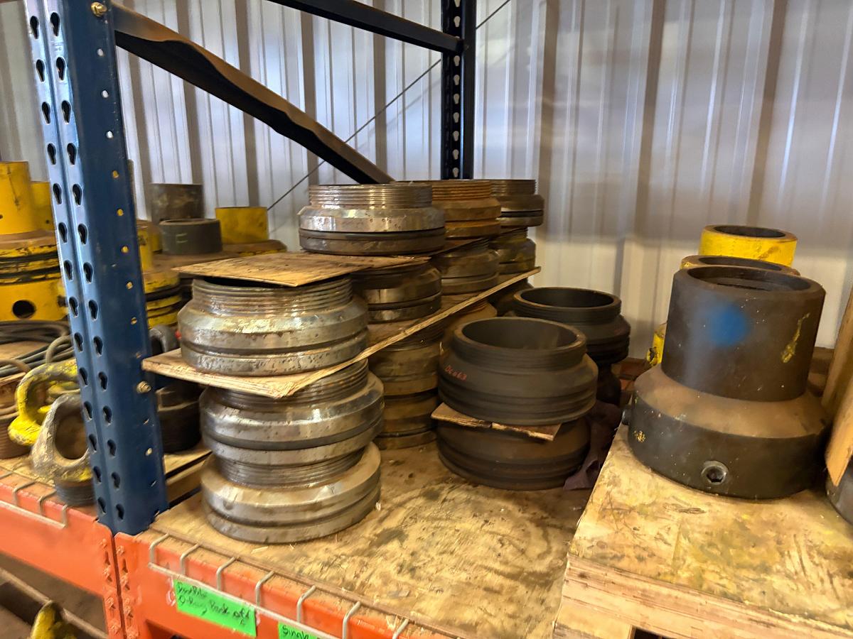 Used Contents of (4 shelves) w/ Assorted rl7, r39, f31, f32, f33 casing hangers, single & double o-ring pack offs