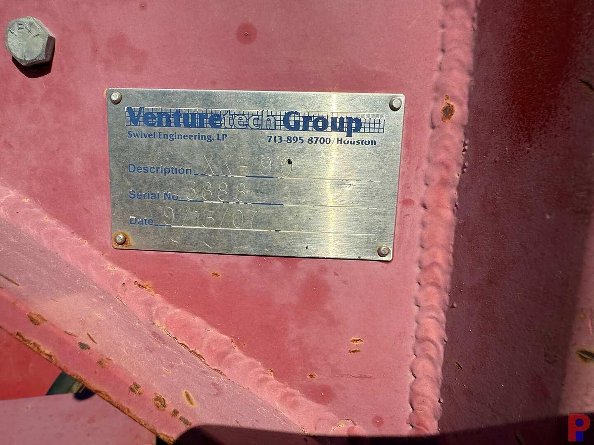 Used 2007 VENTURETECH XK-90 90 TON POWER SWIVEL ON 14' T/A TRAILER (INCOMPLETE)
