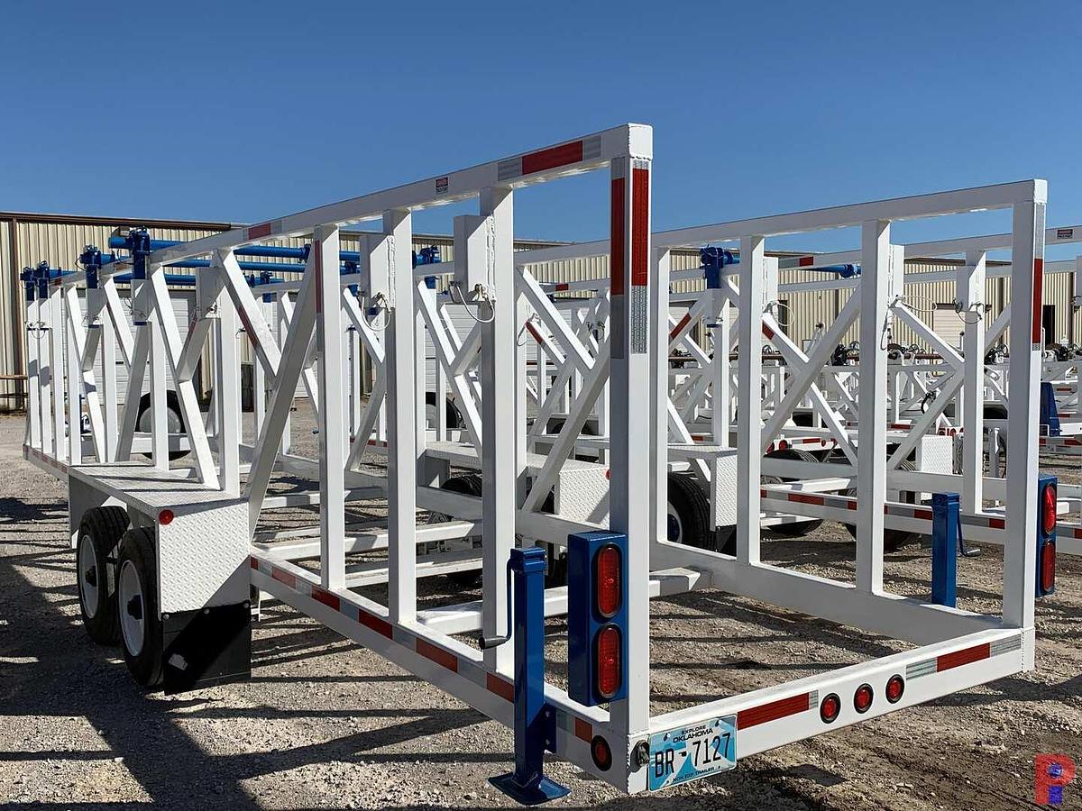 Used 2015 BRINDLE PRODUCTS, INC. 36’ T/A PONTLE HITCH 4 REEL TRAILER