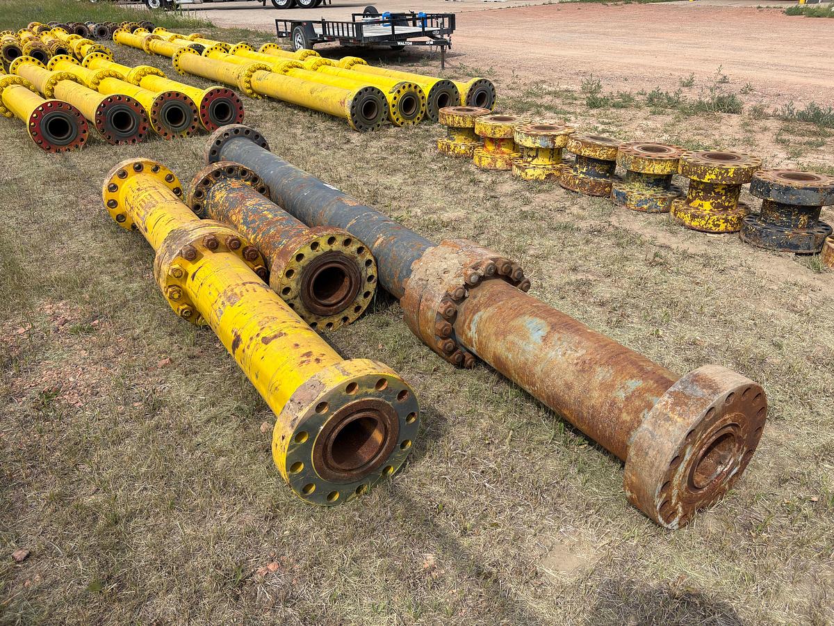 Used (5) 7-1/16” spacer spools, 4’L to 10’L