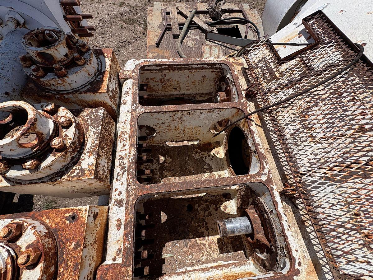 Used Gardner Denver pz9 triplex mud pump, mtd on 35’ x 12’ skid