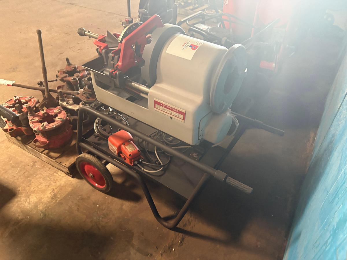 Used Rothenberger supertronic 4se-at portable pipe threading machine