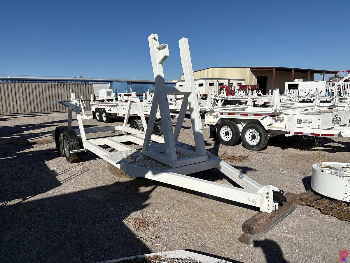 Used SHOPBUILT 16’ X 6’ T/A BUMPER PULL REEL TRAILER (UNFINSHED)