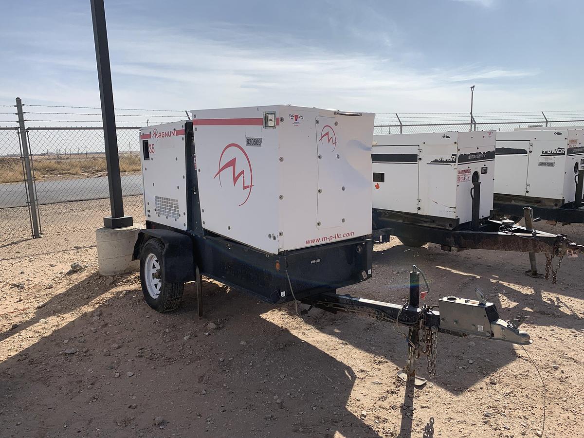 Used 2012 MAGNUM TRAILERS MMG35F S/A BUMPER PULL 25KW GENERATOR