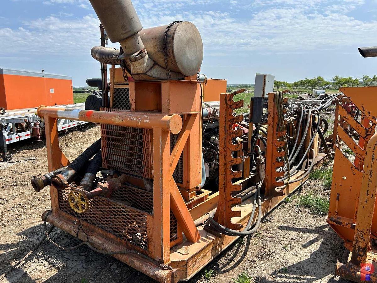 Used NATIONAL OILWELL JWS-340 TRIPLEX WELL SERVICE PUMP P/B DETROIT 60 SERIES W/ ALLISON TRANS.