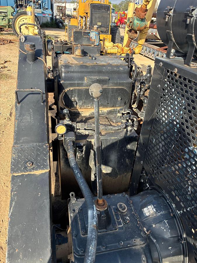 Used GARDNER DENVER TEE 5K TRIPLEX WELL SERVICE PUMP P/B CATERPILLAR 6-CYL ENGINE, SKIDDED