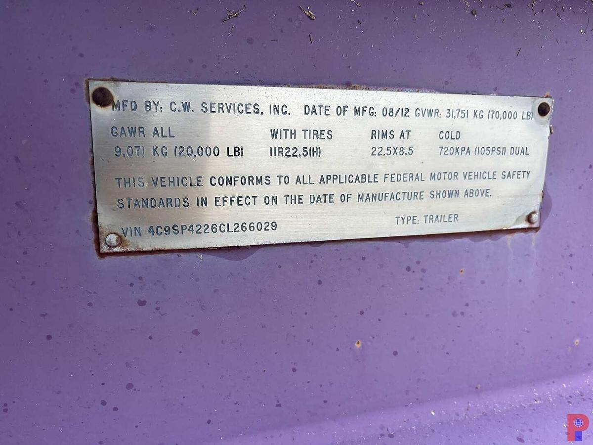 Used 2012 CW SERVICES TRAILER MTD. MUD SHAKER TANK