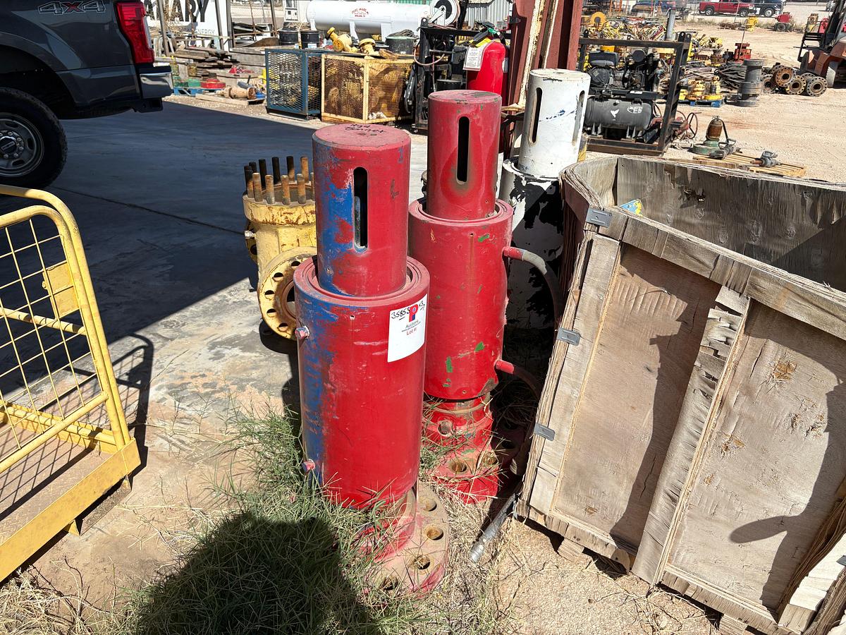 Used (3) complete hydraulic frac valve bonnets & (2) incomplete bonnets