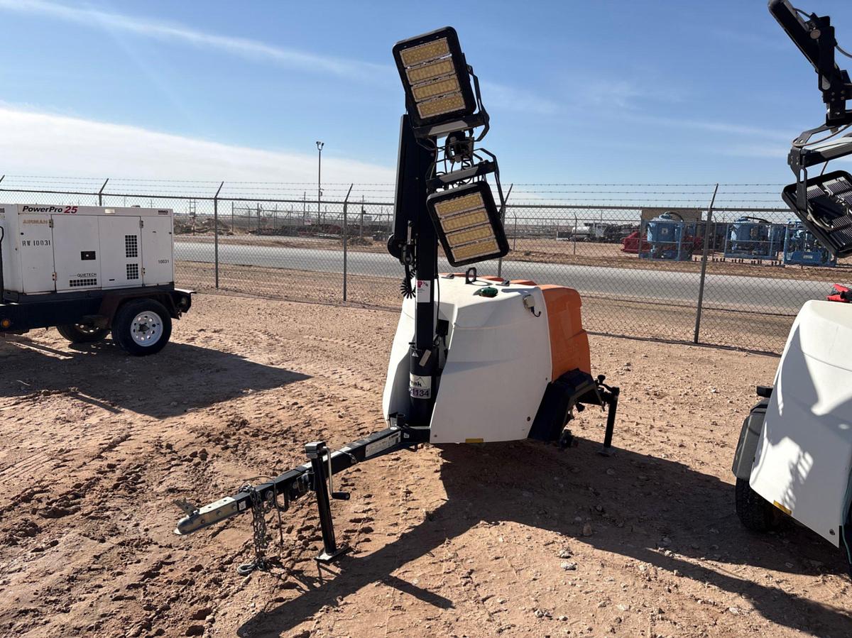 Used 2018 GENERAC MLT6SMD 6KW S/A BUMPER PULL LED LIGHT TOWER