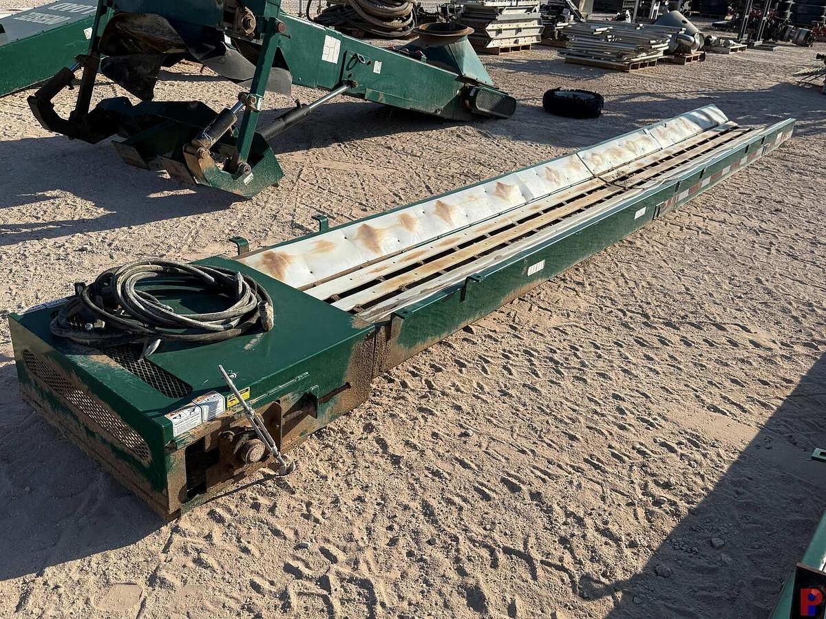 Used (2) 11’ X 3’ HYDRAULIC TILT CONVEYORS & (2) 22’ X 32” CONVEYOR TROUGH F/ SAND KING