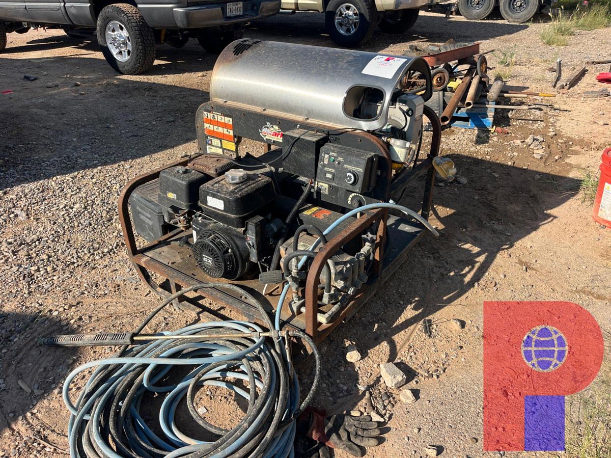 Used SHARK 3,000 PSI PRESSURE WASHER WITH 365,000 BTU BURNER
