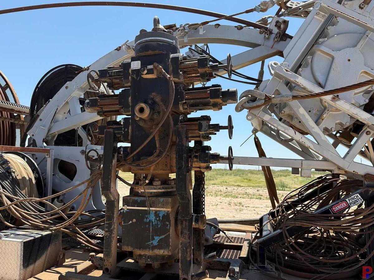 Used 2012 TOTAL EQUIPMENT AND SERVICE HYDRA RIG 580 15K 2” 4-AXLE COIL TUBING TRAILER