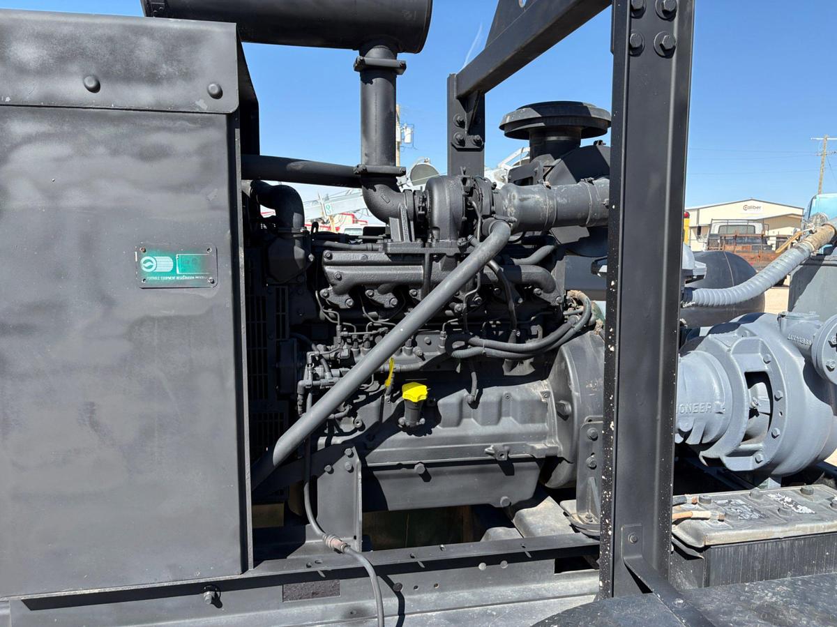 Used Pioneer prime series 6X4X17 cent pump mtd on t/a bumper pull trailer