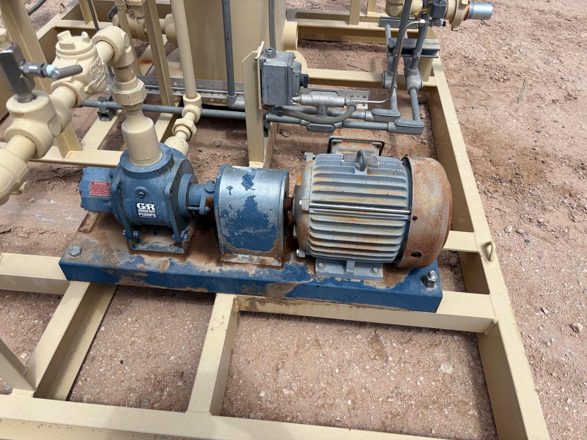 Used Production Facilities Equipment Co. LACT unit. Skidded