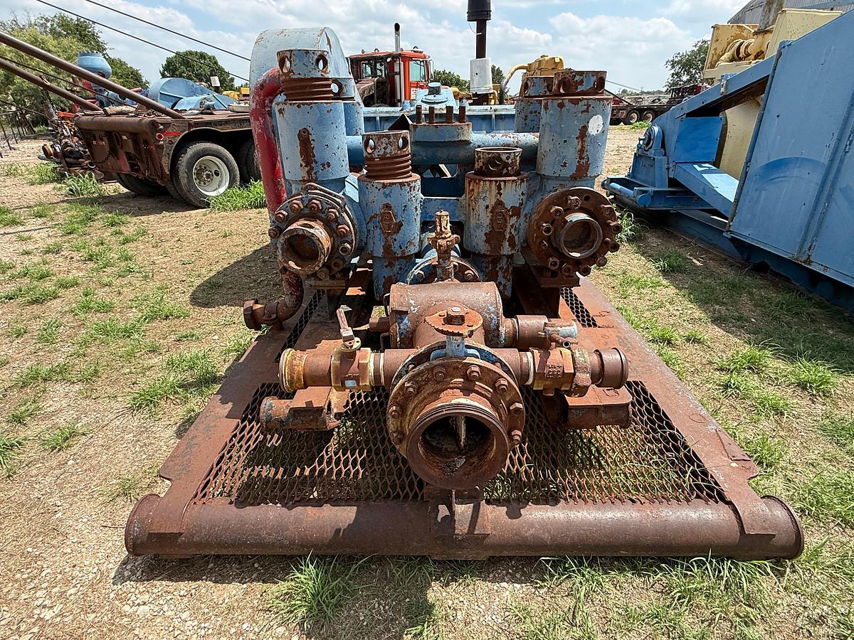 Used IDEAL C-250 DUPLEX MUD PUMP P/B CAT 3406TA, SKIDDED