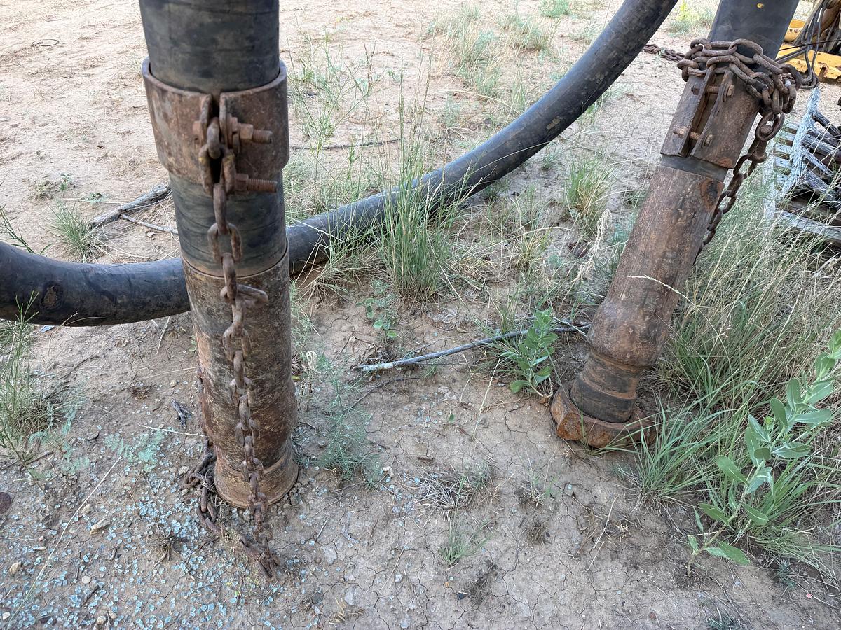 Used 25’L 4” CONNECTIONS MUD HOSE F/ DRILLING RIG