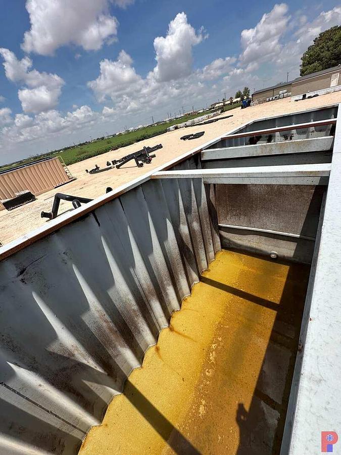 Used 500 BBL. WHEELED WEIR TANK W/ LINER