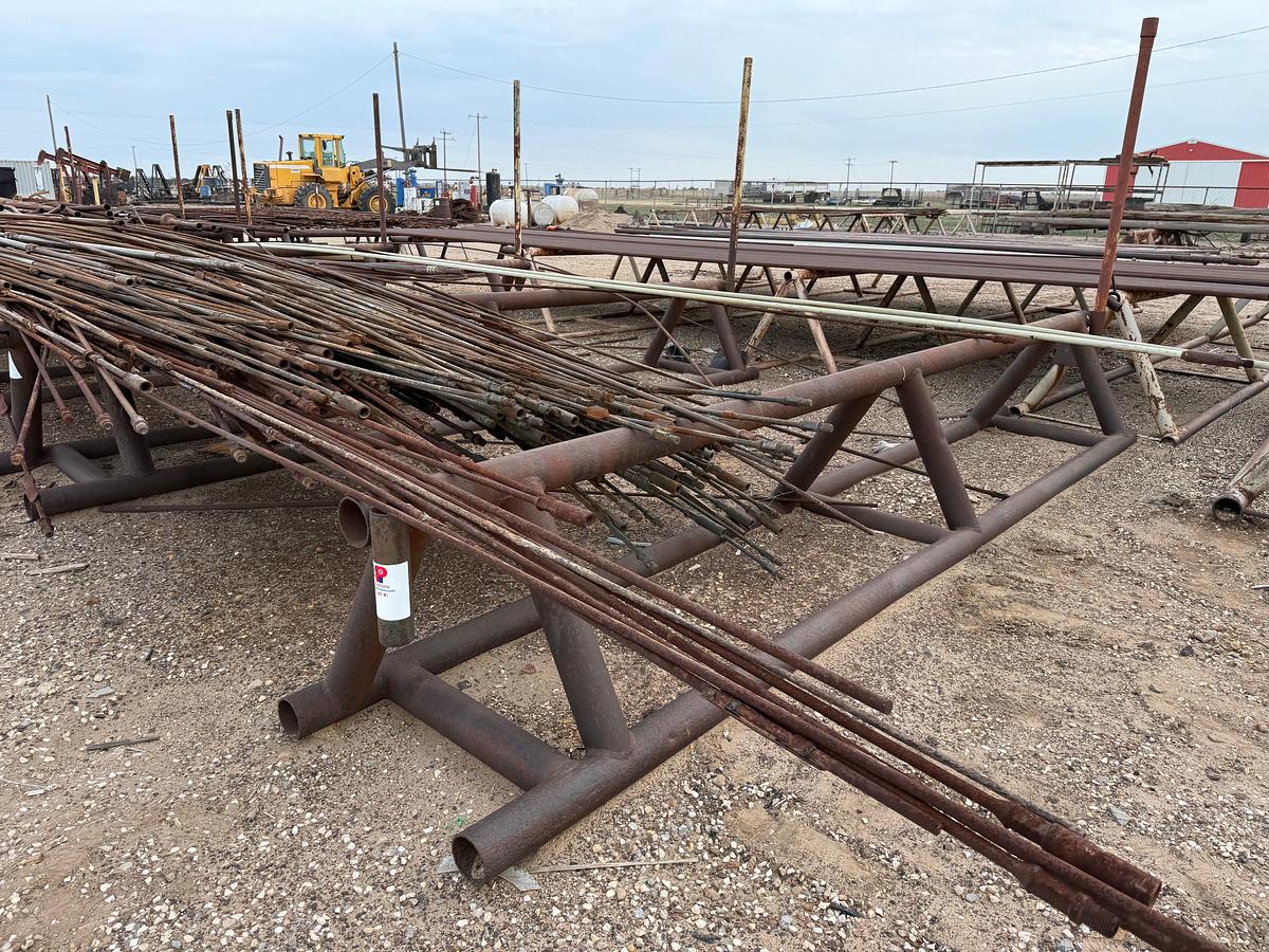 Used (2 x $) 16’ x 32” TRIANGULAR PIPE RACKS W/ PIPE STAYS