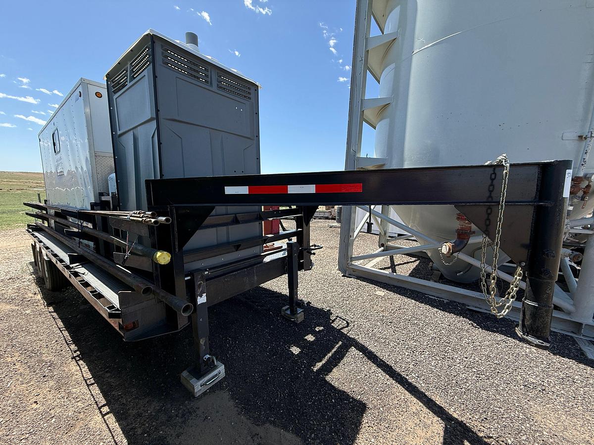 Used 2000 CRKG 24’x102” T/A PORTA-POTTY DOGHOUSE GOOSENECK TRAILER