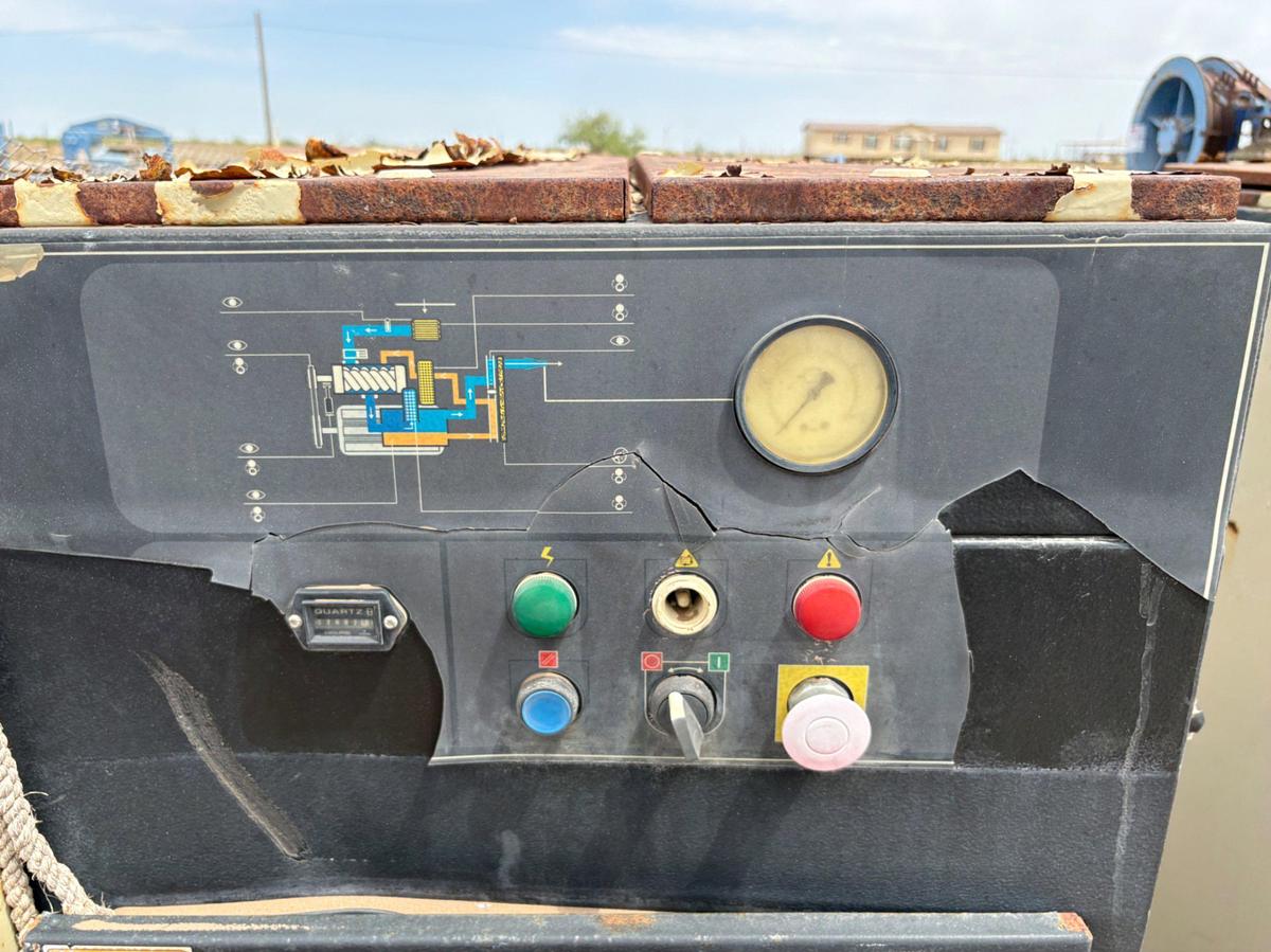 Used (3) inoperable/incomplete ingersoll Rand up6-40-125 corkscrew air compressors & (1) Sullivan palatek air compressor