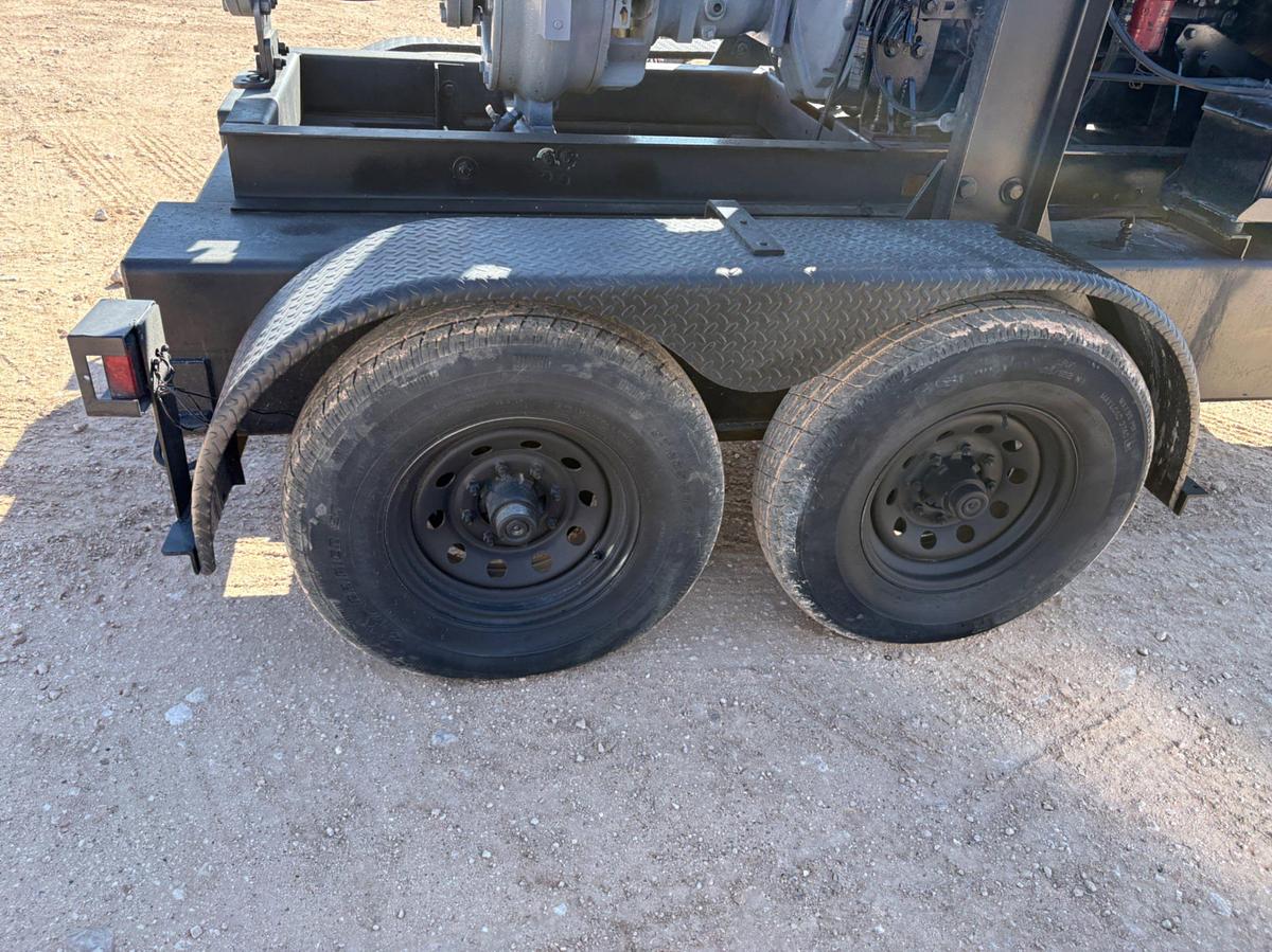 Used Pioneer prime series 6X4X17 cent pump mtd on t/a bumper pull trailer