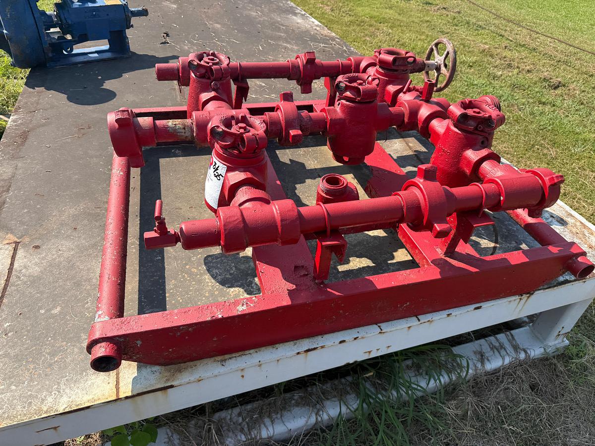 Used 2” FIG 1502 15K WP PLUG VALVE MANIFOLD