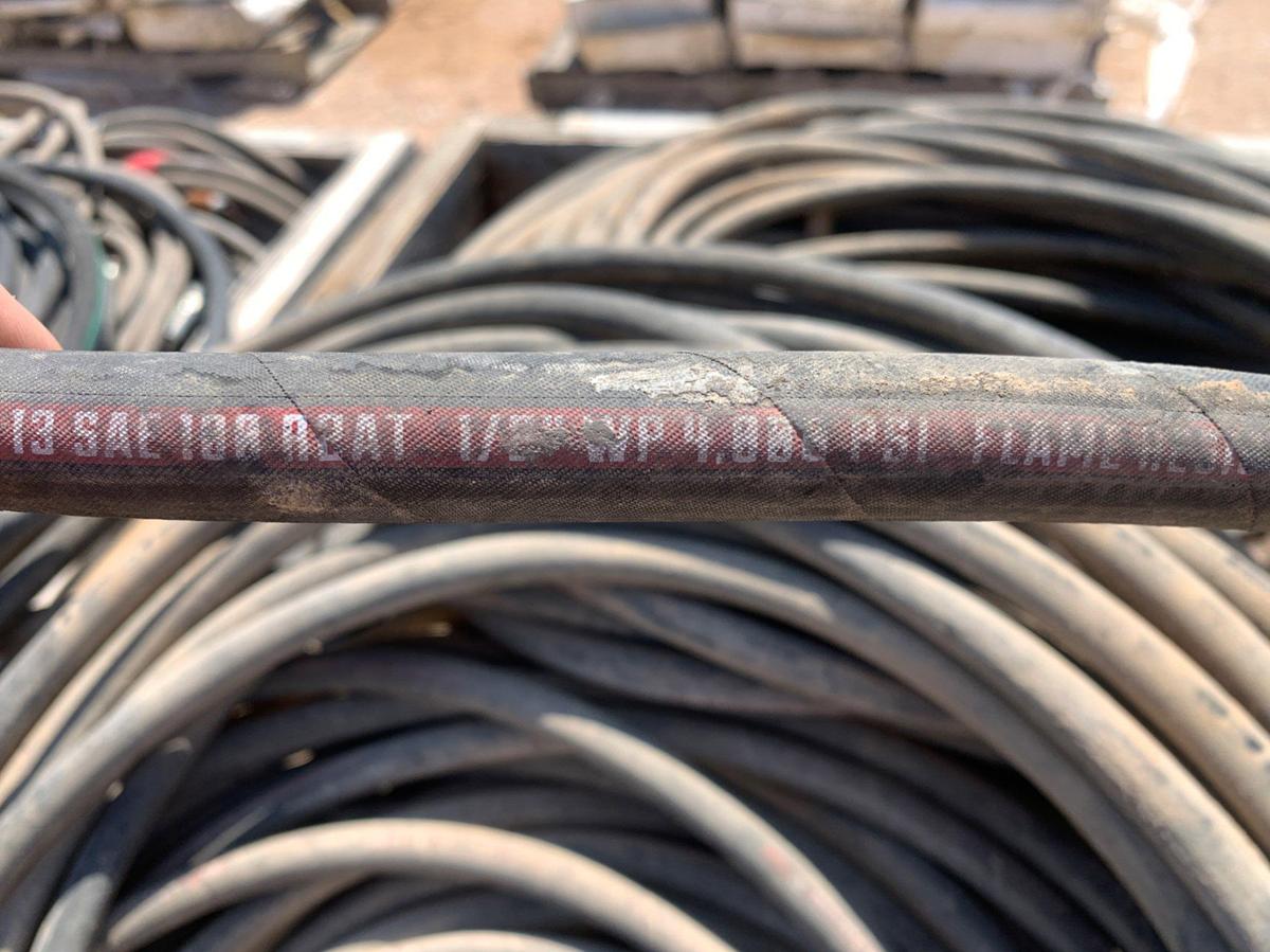 Used (2) Crates of 1/2 Hydraulic Hoses