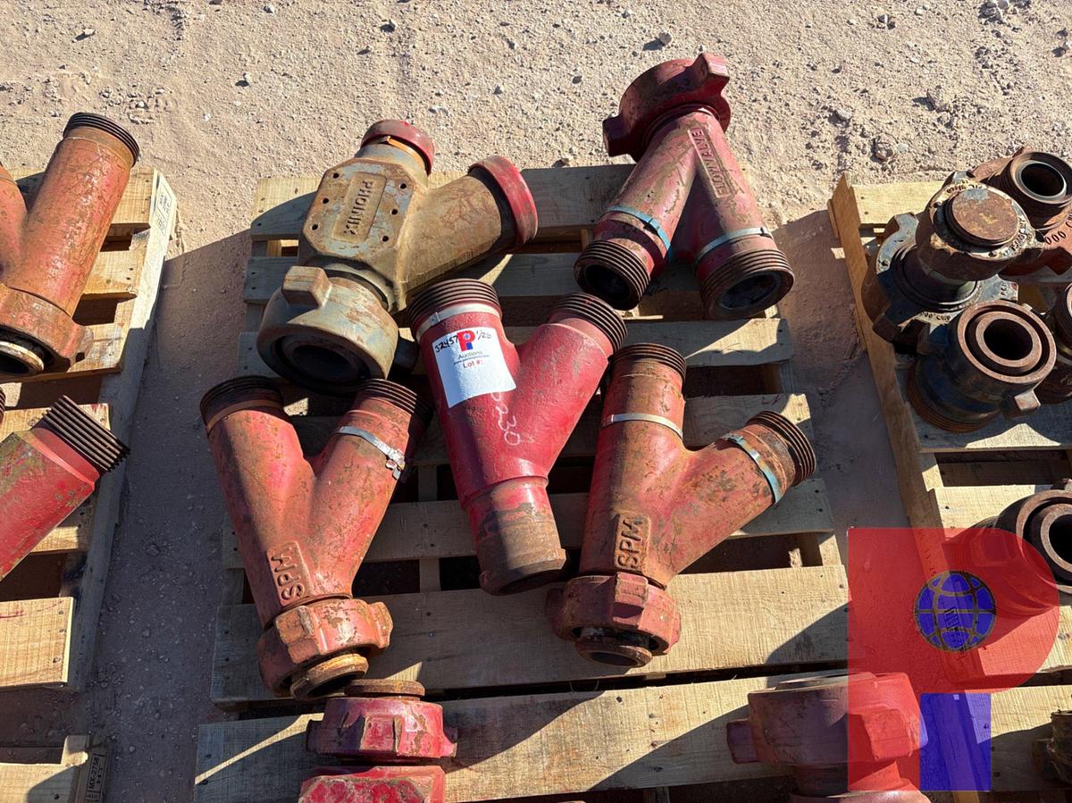 Used (5) SPM, FLOWVALVE, & PHOINIX 3” 1502 “Y” FITTINGS