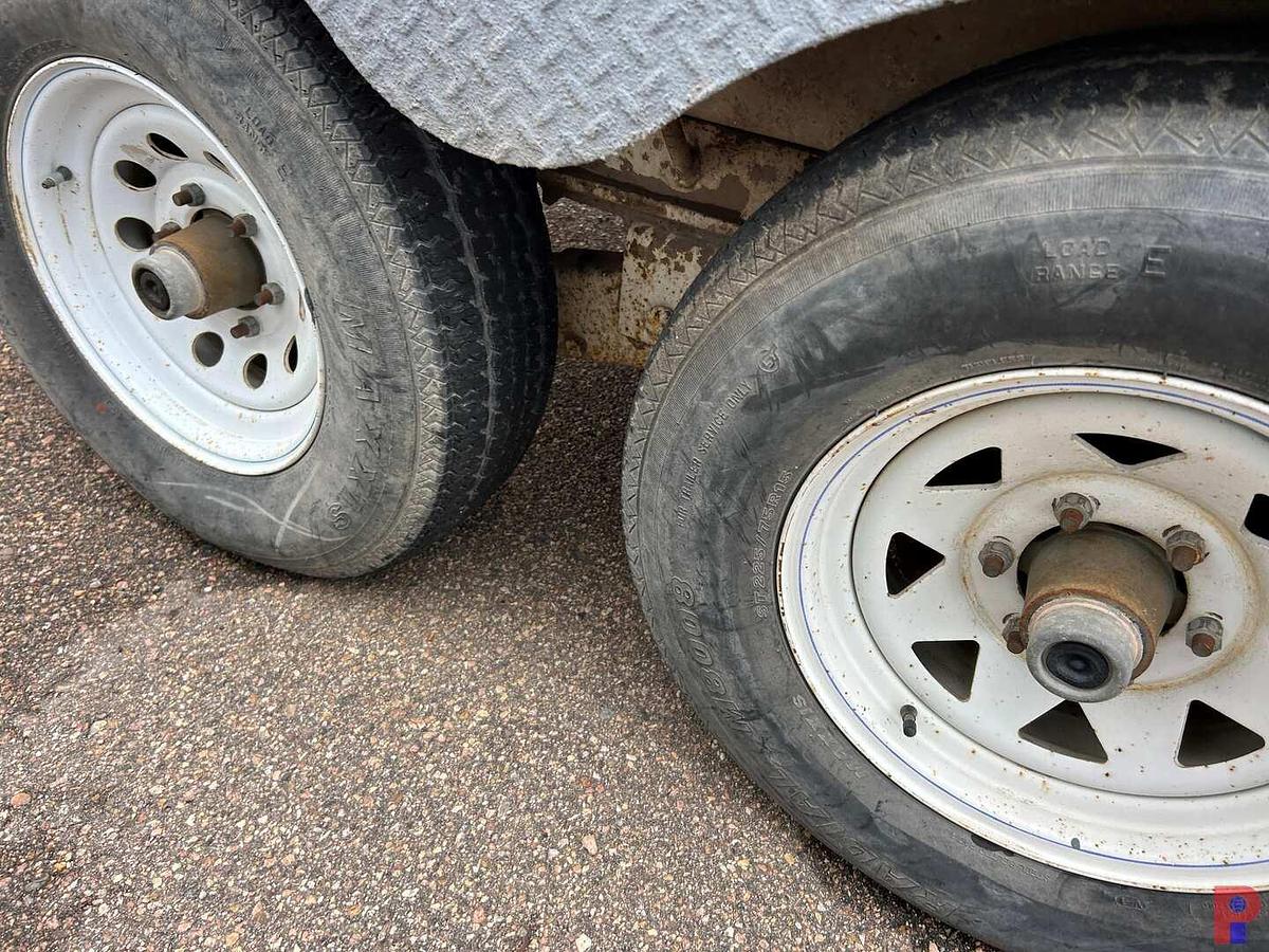 Used 2010 VALLEY ENGINEERING, INC. 12' T/A FUEL LUBE BUMPER PULL TRAILER