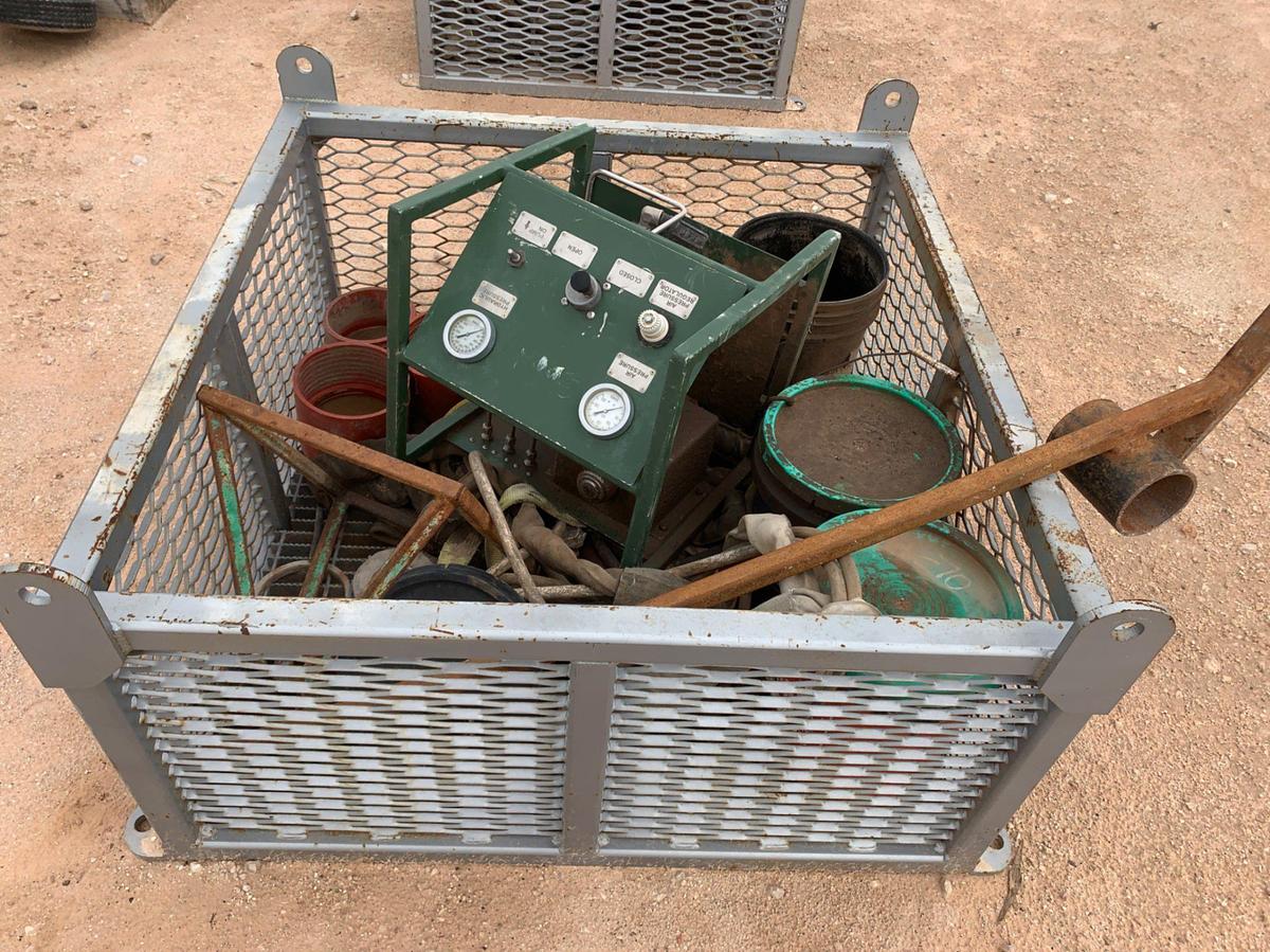 Used 4’ x 4’ x 2’ Metal Transport Bins w/ all it’s Contents