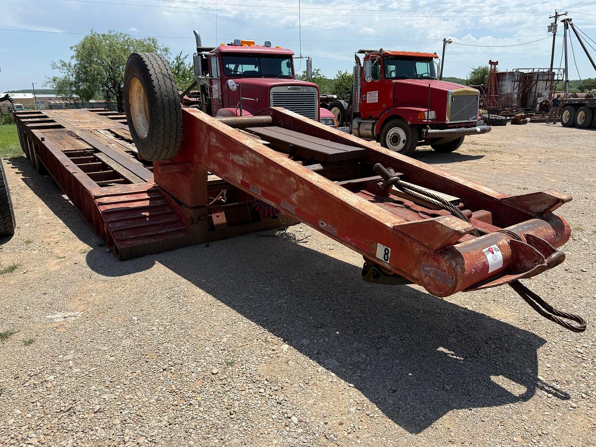 Used 1982 AZTEC 50’ X 108” 4-AXLE MECH RGN LOWBOY TRAILER