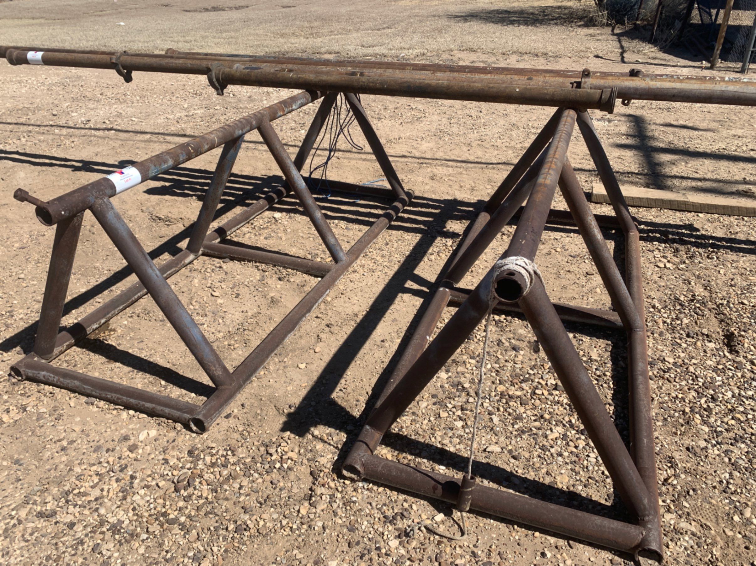 Used (2x$) 8’ x 32” Triangle Pipe Racks