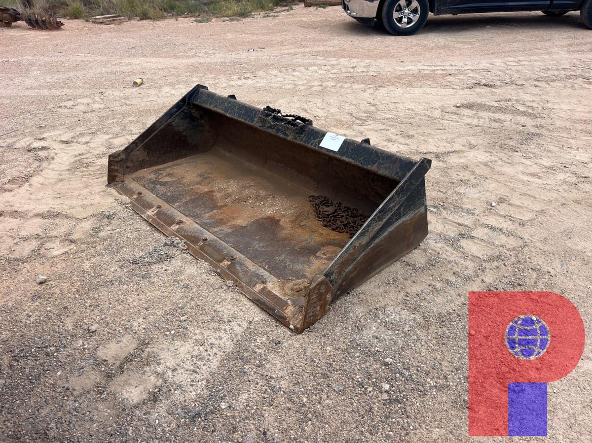 Used 74” LAND PRIDE SKID STEER BUCKET ATTACHMENT