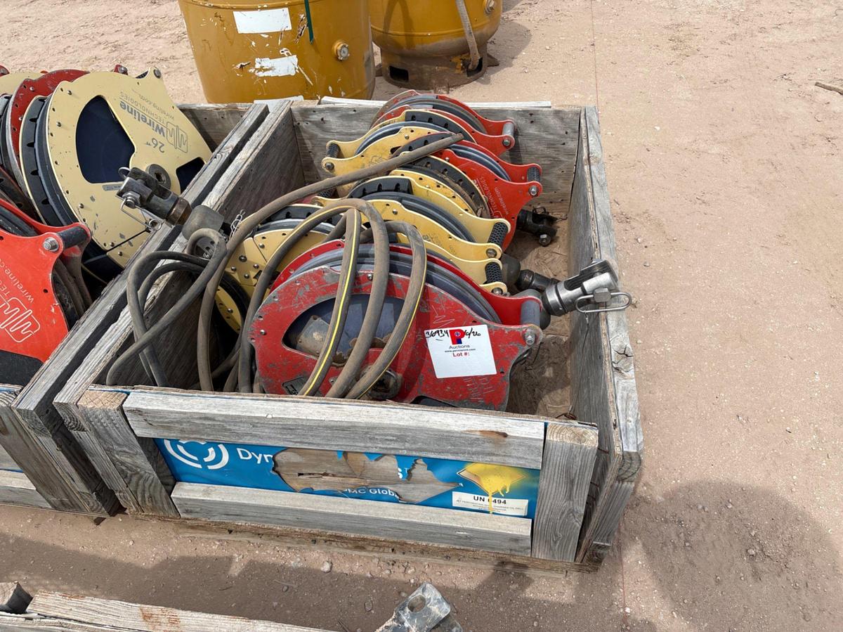 Used Crate of (8) 17” & (1) 22” wireline sheaves