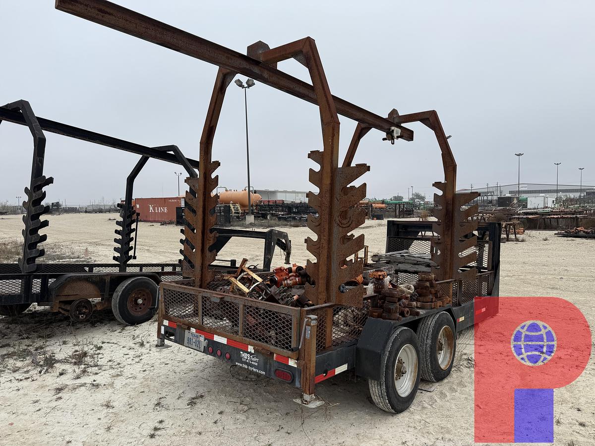 Used 2011 THIB’S TRAILERS 16’ T/A MONORAIL GOOSENECK TRAILER