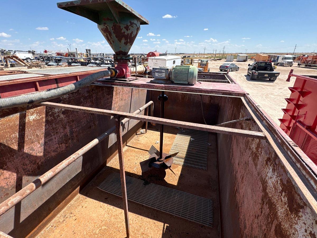 Used 16’ x 92” x 6’ open top mixing tank