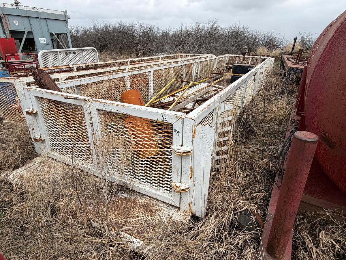 Used 40x8x3 SKIDDED TOOL BASKET