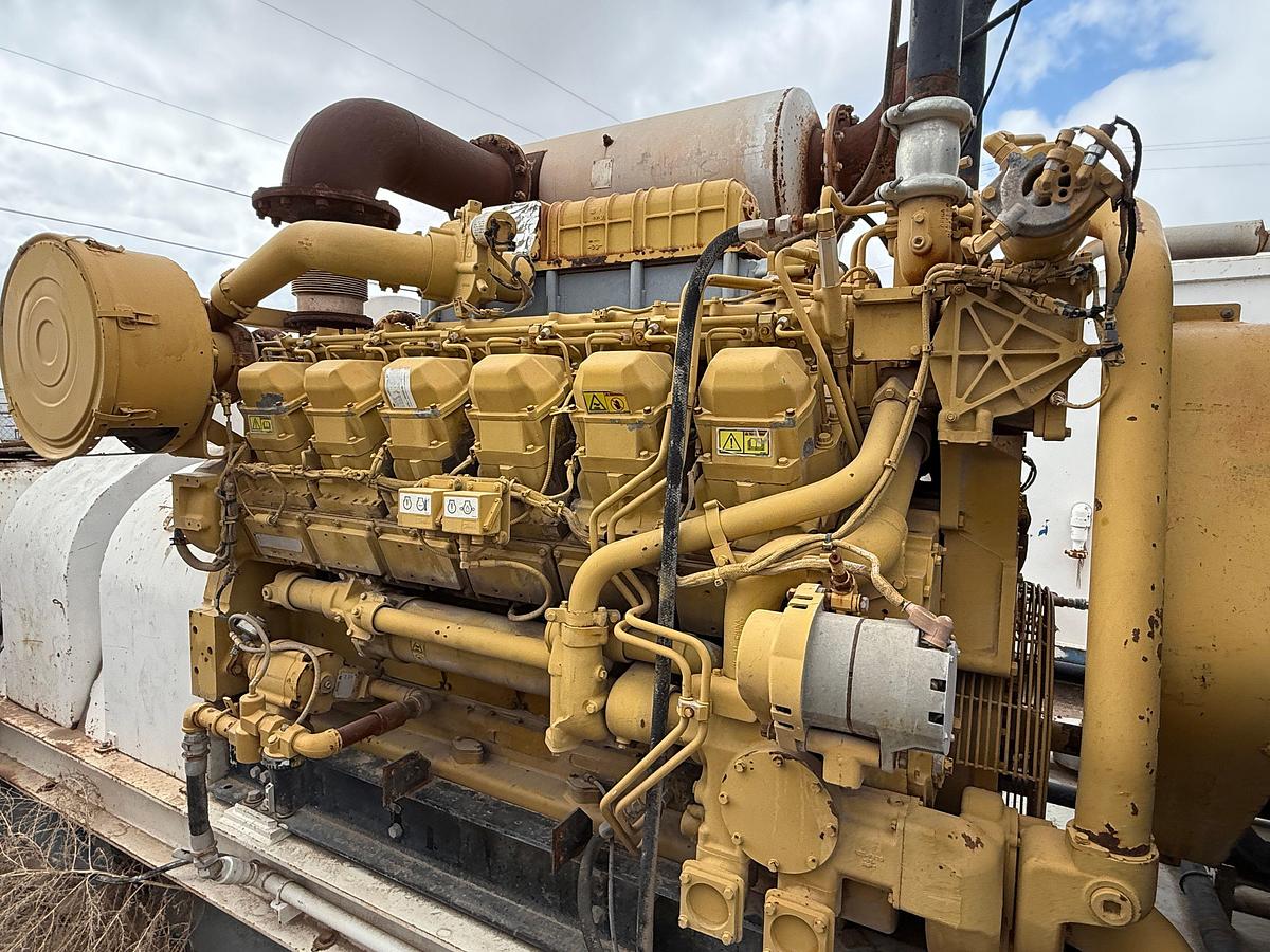 Used 2011 GARDNER DENVER PZ11 TRIPLEX DRILLING MUD PUMP P/B CATERPILLAR 3512, SKIDDED