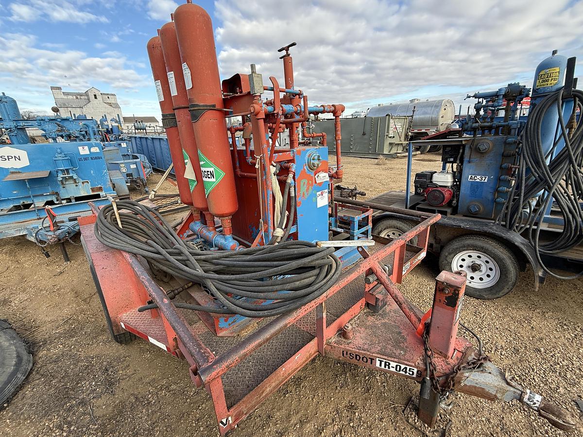 Used 2007 HMDE 12’ T/A 2-STATION BUMPER PULL ACCUMULATOR TRAILER