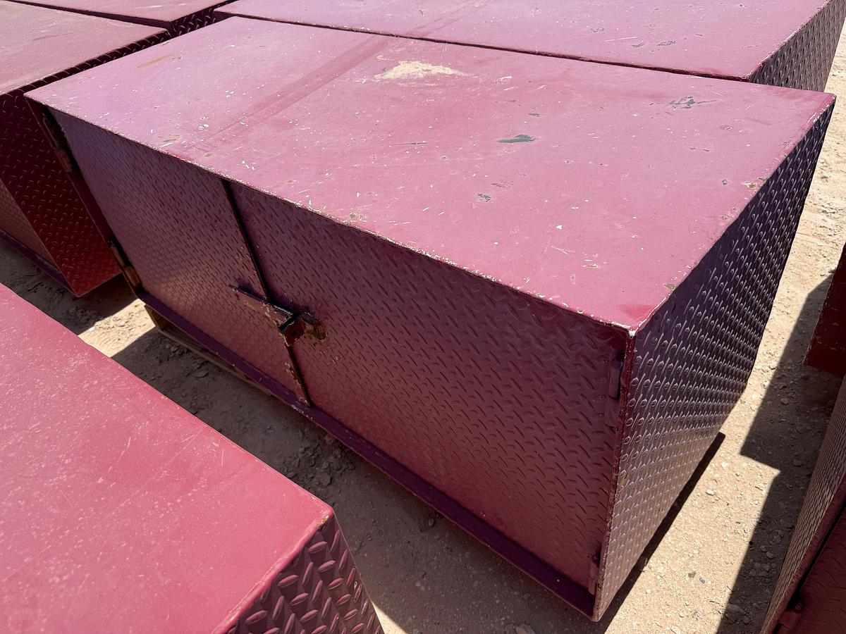 Used (2) 5’L x 2’W x 2’H STEEL 2-DOOR TOOL BOXES