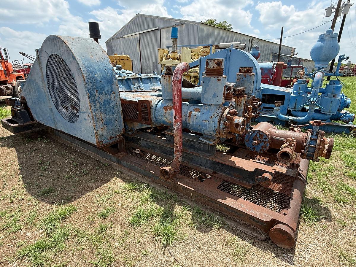 Used IDEAL C-250 DUPLEX MUD PUMP P/B CAT 3406TA, SKIDDED
