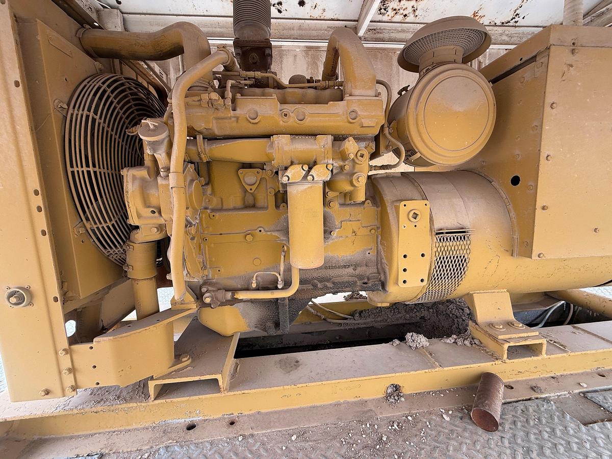 Used CATERPILLAR 3304DI DIESEL GENERATOR HOUSE, SKIDDED