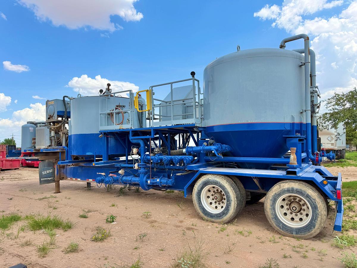 Used Serva t/a cement batch mixing trailer