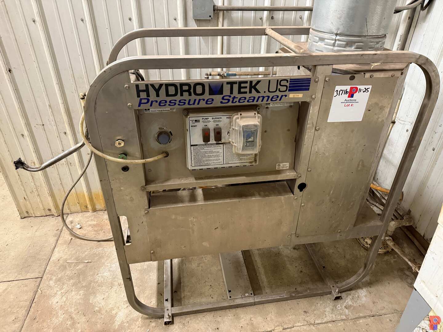 Used HYDRO TEK HN30004E2G 3K PSI 8HP/230V/1PH NAT GAS 440K BTU PRESSURE WASHER