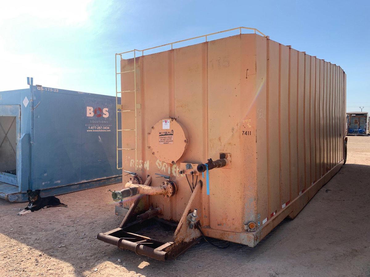 Used 40’ L x 8’ W x 13’ T 685bbl Rolling Frac Tank